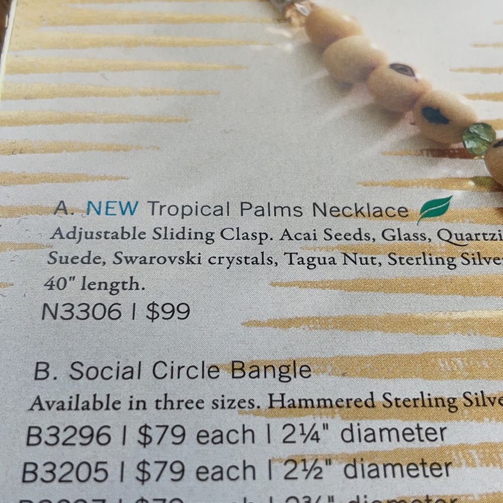 Silpada Tropical Palms Necklace - Picture 8 of 8